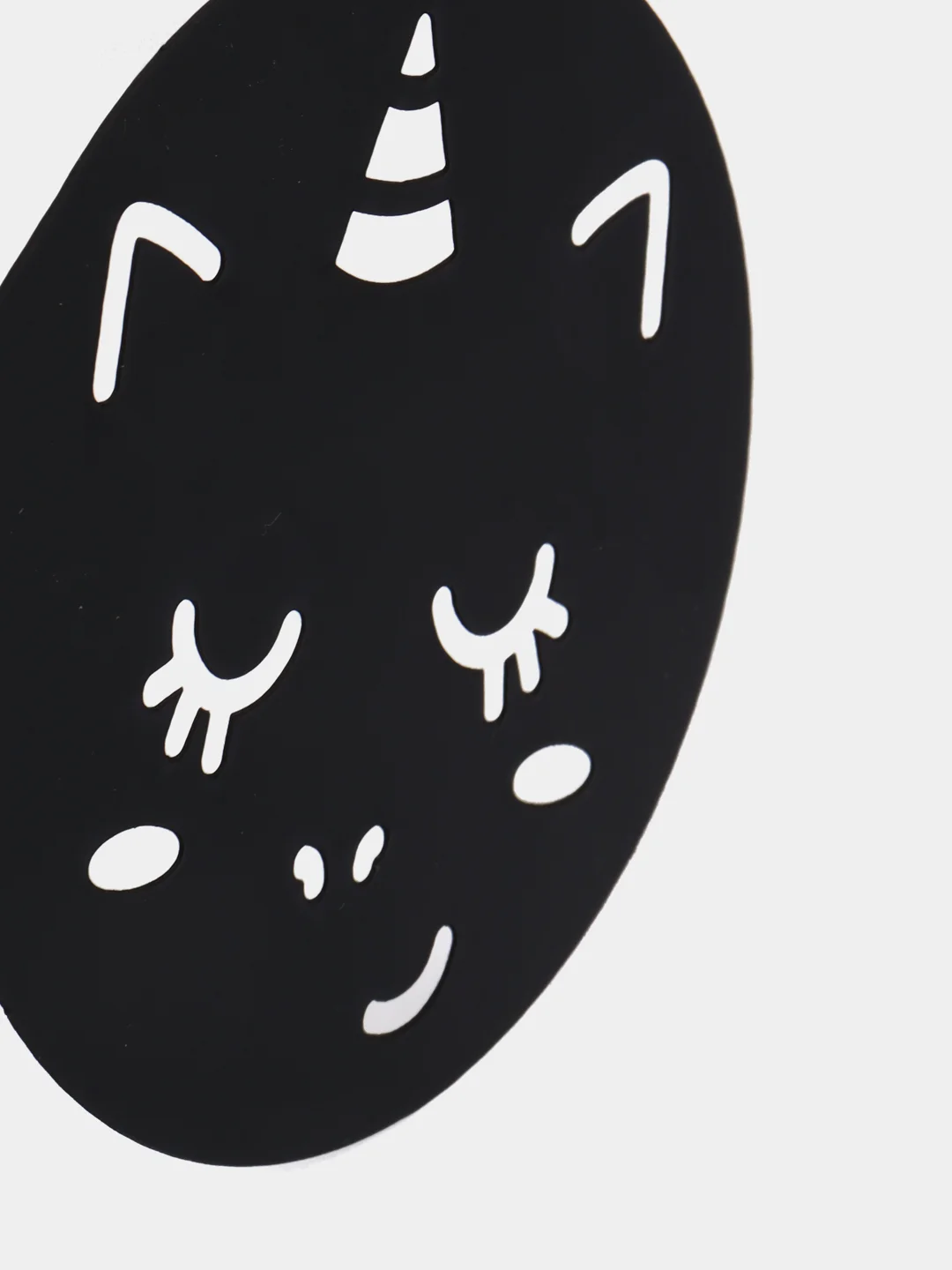 Черный трафарет для кофе, 9,5 х 8,5 см