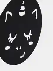Черный трафарет для кофе, 9,5 х 8,5 см
