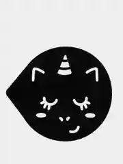 Черный трафарет для кофе, 9,5 х 8,5 см