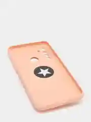 Бежевый чехол Realme C3 / 5 / 6i  Реалми С3 / 5 / 6ай силиконовый с кольцом держателем