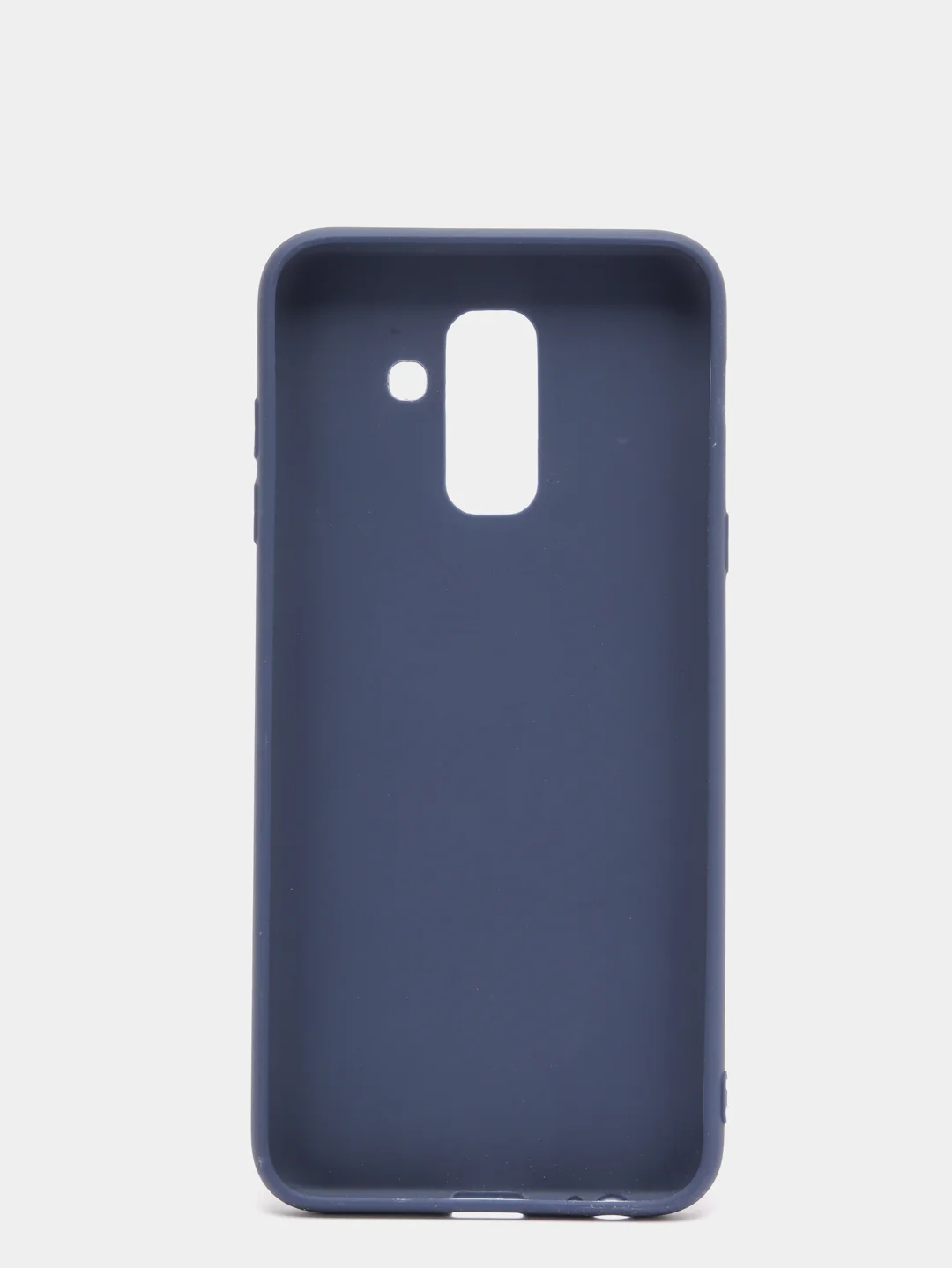 Темно-синий чехол Samsung Galaxy A6+, A6 Plus, Галакси А6+, А6 Плюс силиконовый цветной матовый