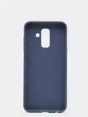 Темно-синий чехол Samsung Galaxy A6+, A6 Plus, Галакси А6+, А6 Плюс силиконовый цветной матовый