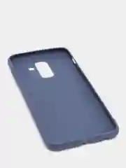 Темно-синий чехол Samsung Galaxy A6+, A6 Plus, Галакси А6+, А6 Плюс силиконовый цветной матовый