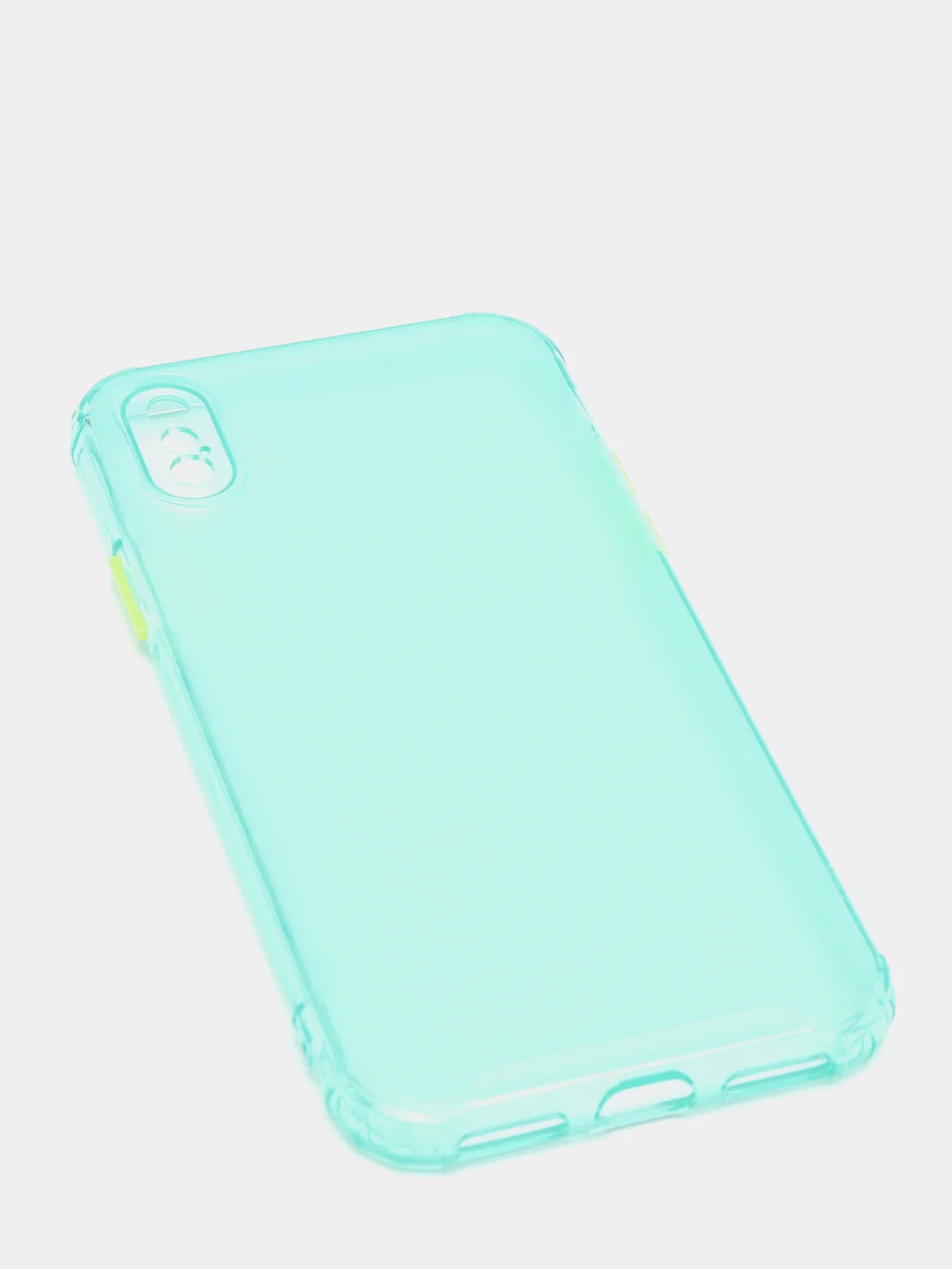 Лайм чехол для iPhone XS/12 Mini/12 Pro Max цветной матовый, прозрачный