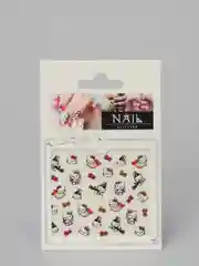 Желтый наклейки-слайдеры для дизайна ногтей и маникюра, "Hello kitty"