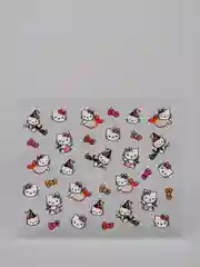Желтый наклейки-слайдеры для дизайна ногтей и маникюра, "Hello kitty"