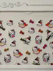 Желтый наклейки-слайдеры для дизайна ногтей и маникюра, "Hello kitty"