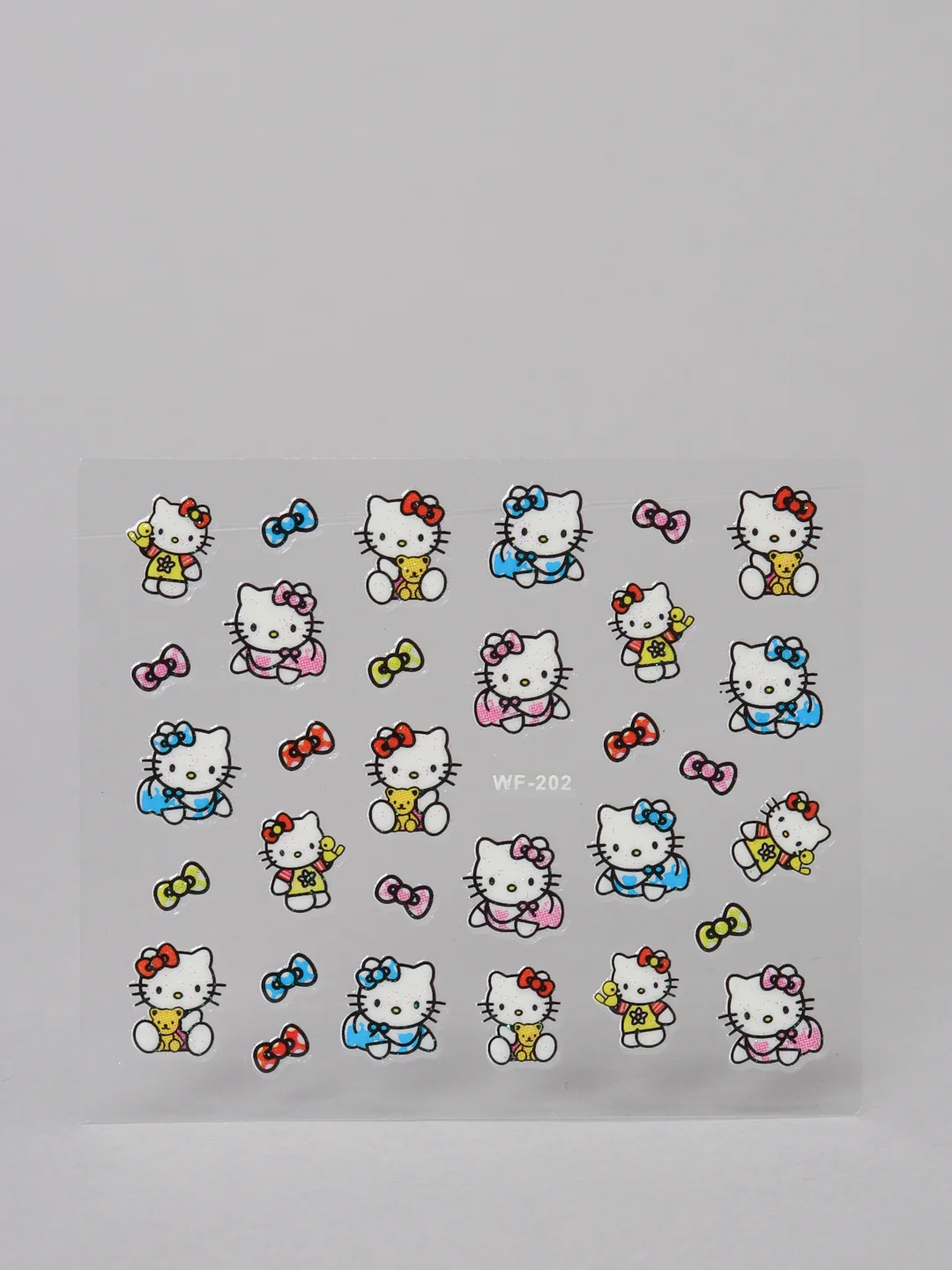 Оливковый наклейки-слайдеры для дизайна ногтей и маникюра, "Hello kitty"