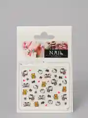 Пудровый наклейки-слайдеры для дизайна ногтей и маникюра, "Hello kitty"