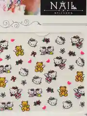 Пудровый наклейки-слайдеры для дизайна ногтей и маникюра, "Hello kitty"