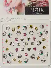Мятный наклейки-слайдеры для дизайна ногтей и маникюра, "Hello kitty"