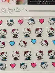 Золотой наклейки-слайдеры для дизайна ногтей и маникюра, "Hello kitty"