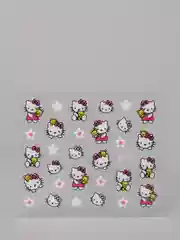Оранжевый наклейки-слайдеры для дизайна ногтей и маникюра, "Hello kitty"
