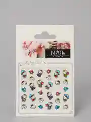 Лавандовый наклейки-слайдеры для дизайна ногтей и маникюра, "Hello kitty"