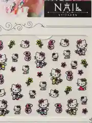 Зеленый наклейки-слайдеры для дизайна ногтей и маникюра, "Hello kitty"