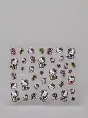 Зеленый наклейки-слайдеры для дизайна ногтей и маникюра, "Hello kitty"