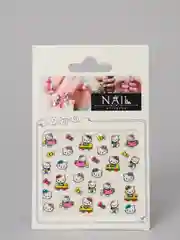 Лимонный наклейки-слайдеры для дизайна ногтей и маникюра, "Hello kitty"