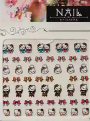 Марсала наклейки-слайдеры для дизайна ногтей и маникюра, "Hello kitty"