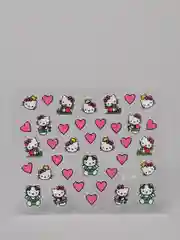 Прозрачный наклейки-слайдеры для дизайна ногтей и маникюра, "Hello kitty"