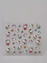 Кремовый наклейки-слайдеры для дизайна ногтей и маникюра, "Hello kitty"