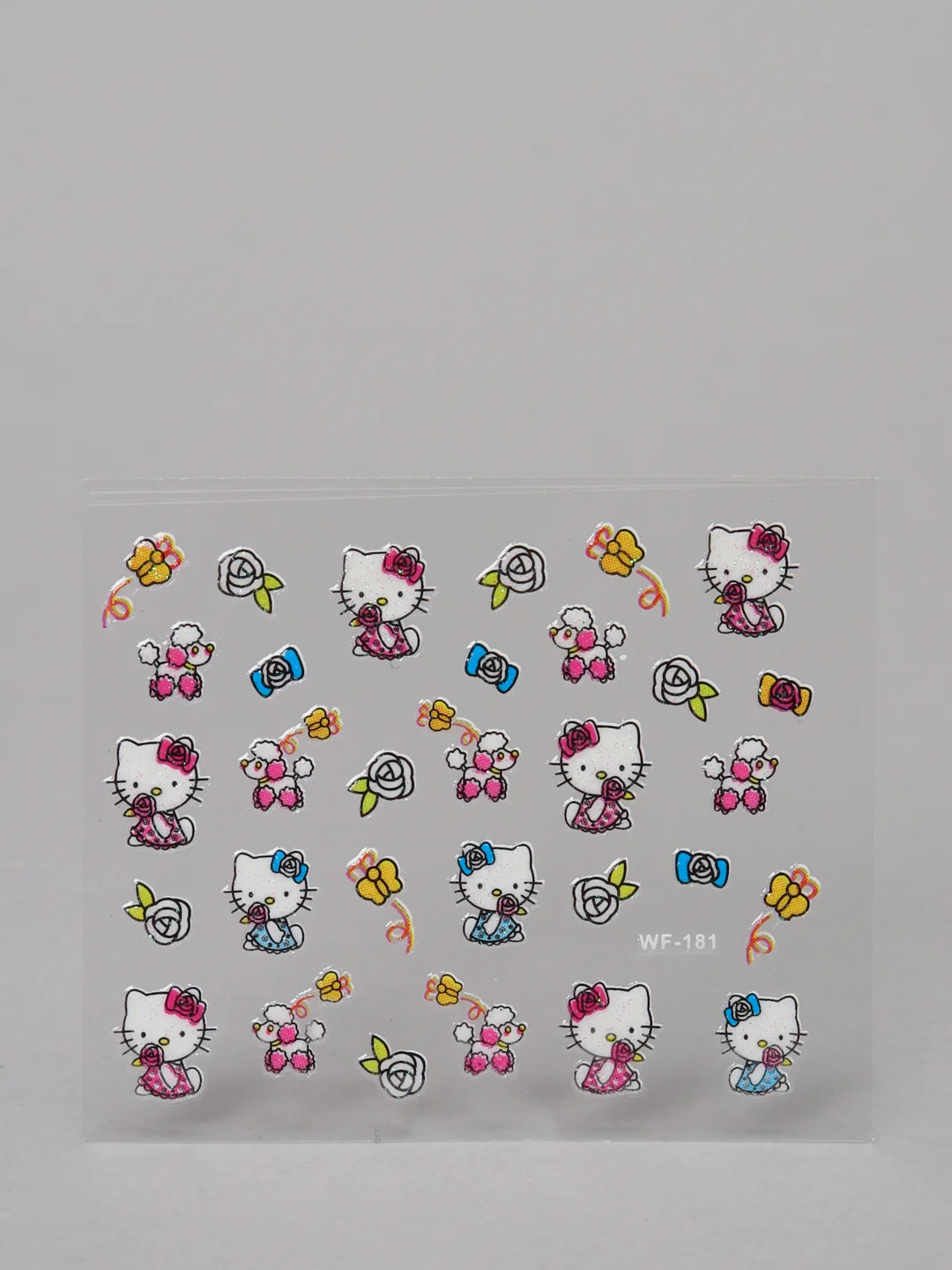 Манго наклейки-слайдеры для дизайна ногтей и маникюра, "Hello kitty"