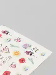 Лазурный наклейки для дизайна ногтей, слайдеры