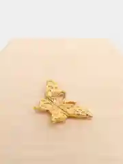 Желтый кабошон флоризель металл "Бабочка"