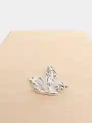 Серебряный кабошон флоризель металл "Бабочка"
