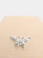 Серый кабошон флоризель металл "Бабочка"