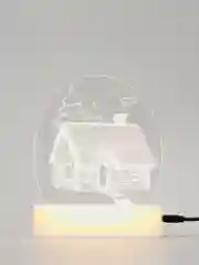 Аметистовый ночник, новогодний светильник светодиодный 3D, LED, от батареек или USB. 3D лампа. Ночник