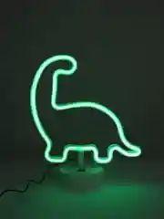 Бронзовый неоновый LED светильник I Светодиодная лампа I Ночник настольный
