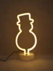 Голубой неоновый LED светильник I Светодиодная лампа I Ночник настольный