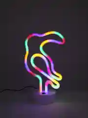 Багровый неоновый LED светильник I Светодиодная лампа I Ночник настольный