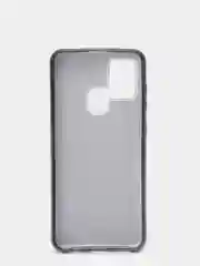 Черный чехол силиконовый с блестками для Samsung Galaxy A21S Противоударный чехол