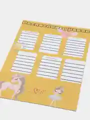Желтый расписание уроков, А4