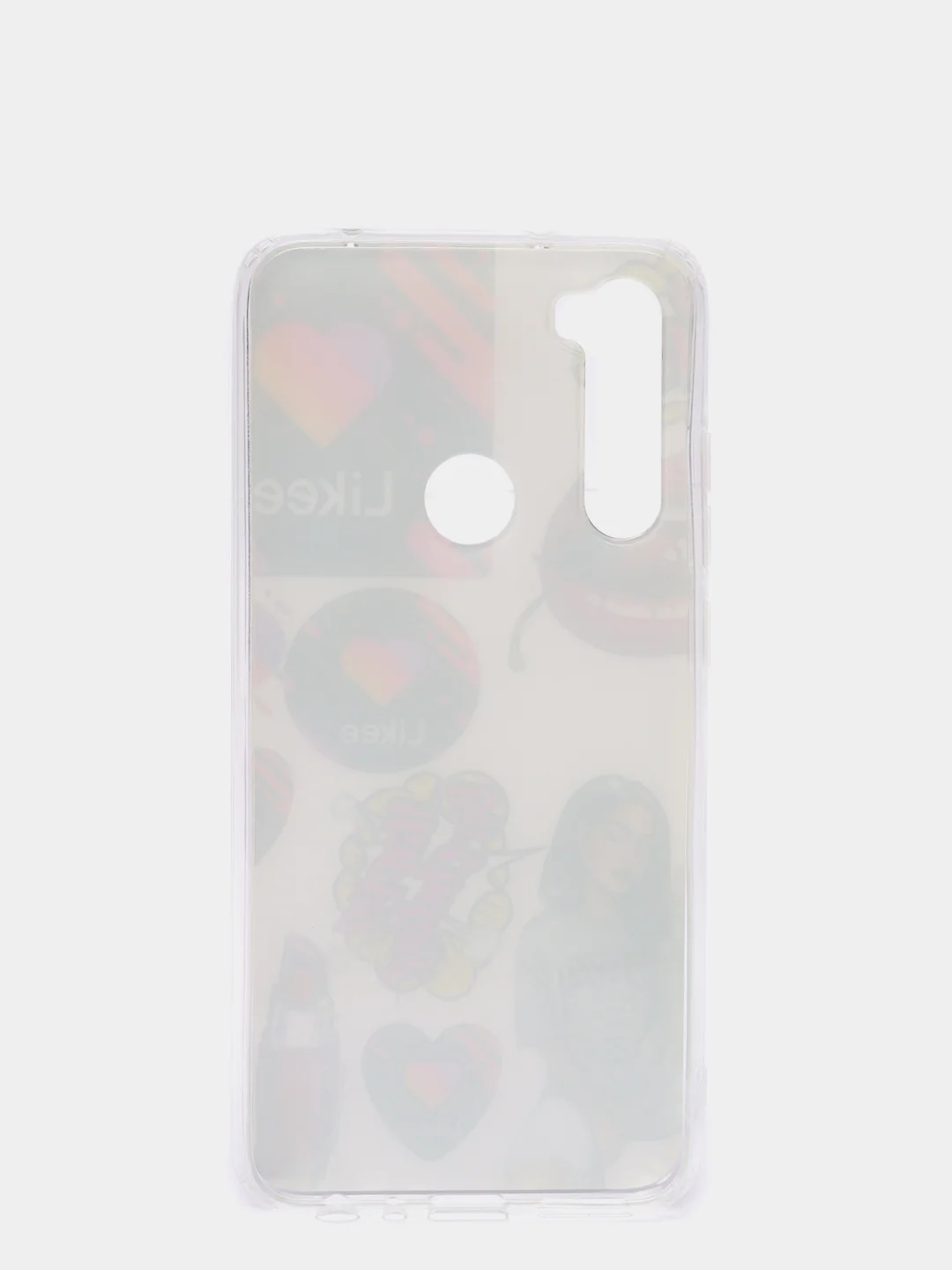 Багровый чехол Xiaomi Redmi Note 8 / Redmi Note 8 2021 силиконовый с рисунком