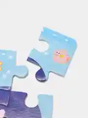 Зелёный хаки деревянный пазл для детей