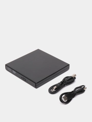 Внешний дисковод CD DVD - USB 2.0 - оптический привод для ноутбука, компьютера портативный