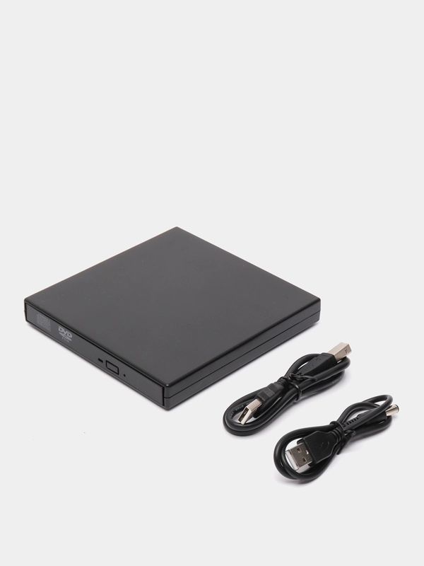 Внешний дисковод CD DVD - USB 2.0 - оптический привод для ноутбука, компьютера портативный