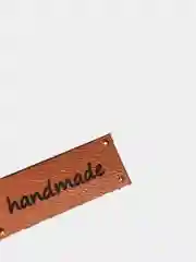 Белый бирка-нашивка HANDMADE