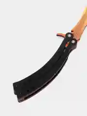 Золотой нож деревянный бабочка 1.5 кс го / cs go