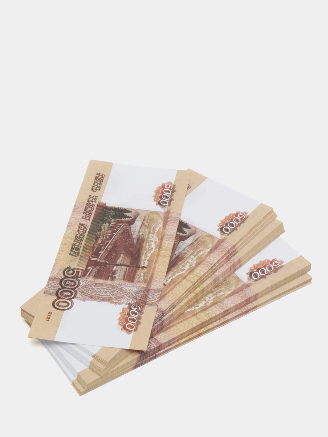 Пачка купюр "5000 рублей", сувенирные