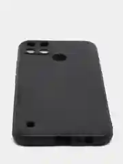 Черный чехол карбоновый Realme C21Y