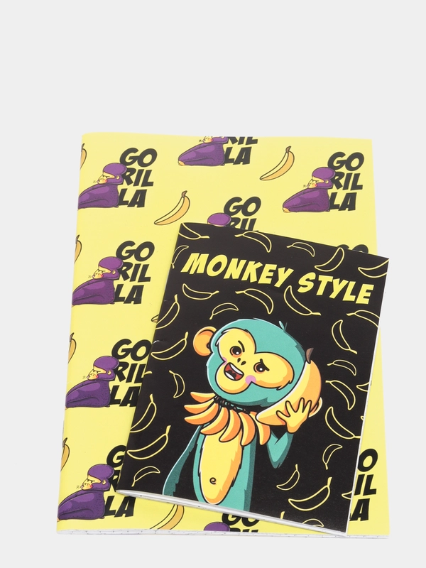 Набор блокнотов А6, А5 Monkey style, 32 листа