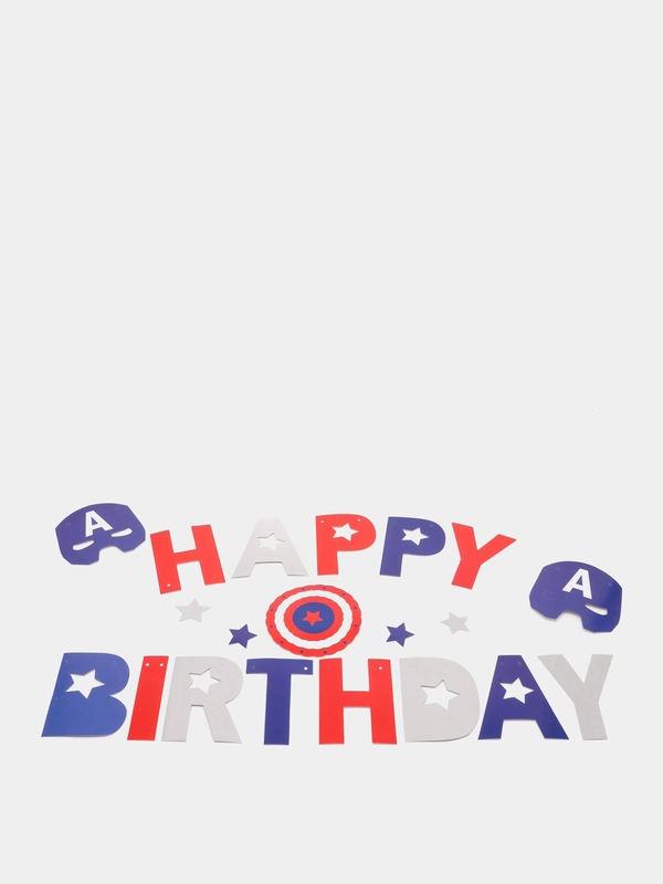 Праздничная растяжка на стену "Happy birthday"