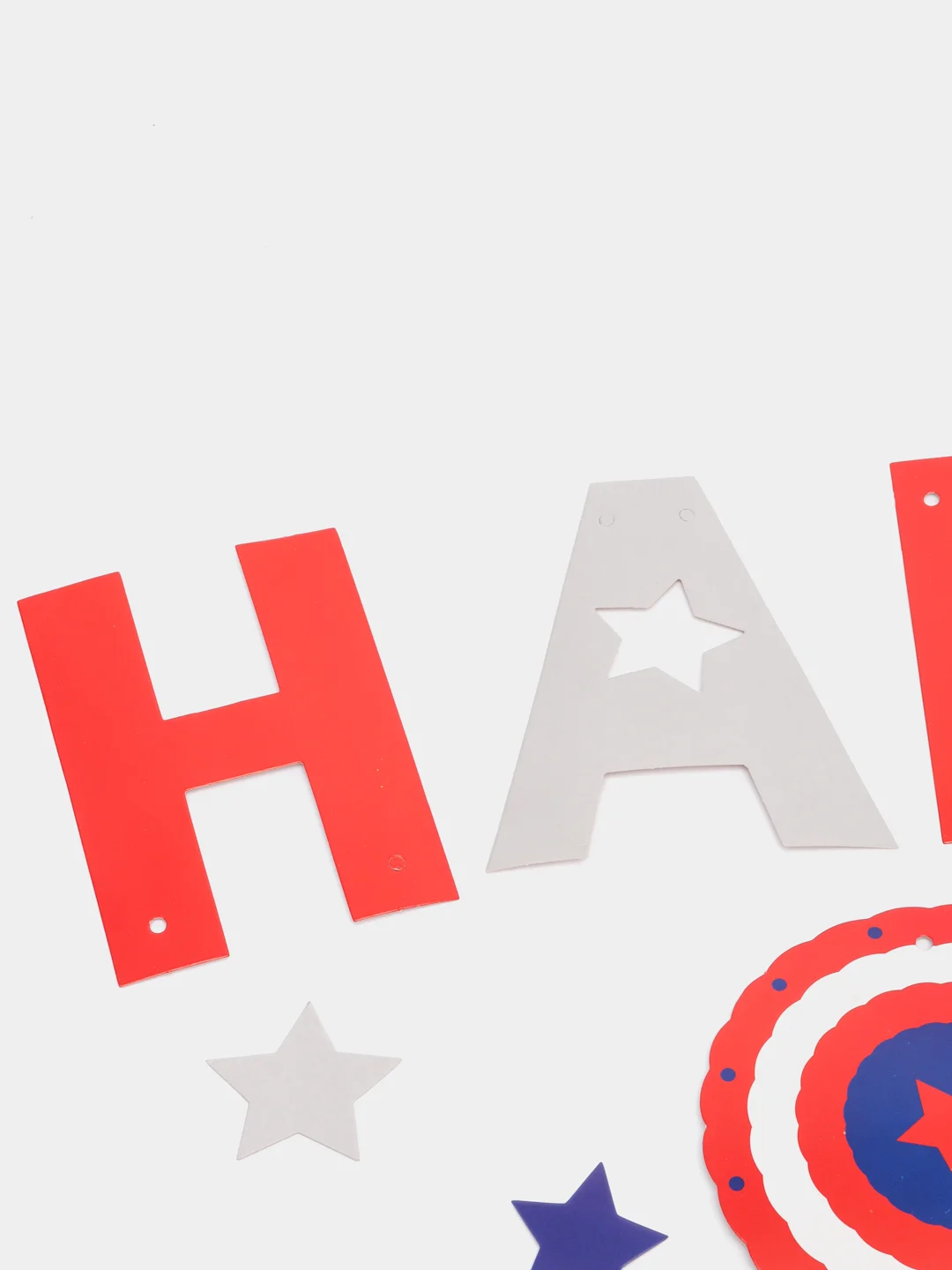 Индиго праздничная растяжка на стену "Happy birthday"