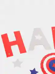 Индиго праздничная растяжка на стену "Happy birthday"