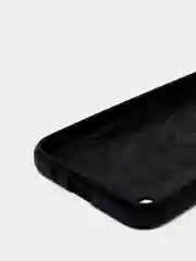 Черный чехол Samsung A01 со вставками под карбон