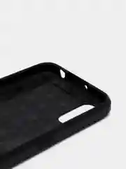 Черный чехол Samsung A01 со вставками под карбон
