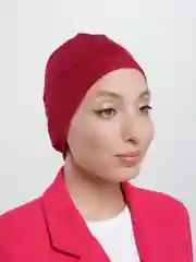 Багровый шапочка под платок "Бони"